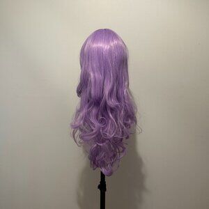 28” Long Purple Synthetic Wig • Loose Curls • Full Volume